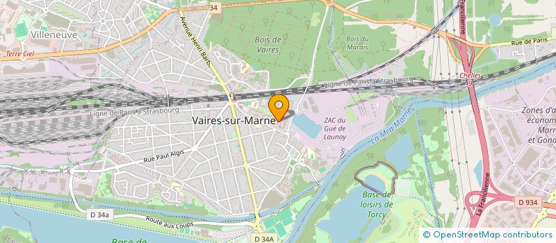 localisation de l'entreprise CEDILAC  VAIRES-SUR-MARNE