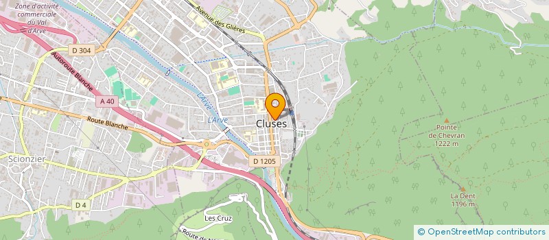 localisation de l'entreprise CEDILLE à CLUSES