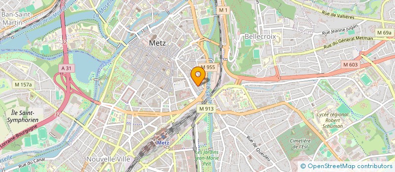 localisation de l'entreprise CEDILLE  METZ