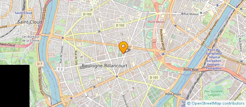 localisation de l'entreprise CEDIM à BOULOGNE-BILLANCOURT