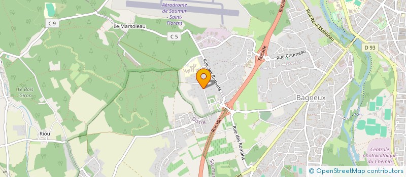 localisation de l'entreprise CEDIS  SAUMUR