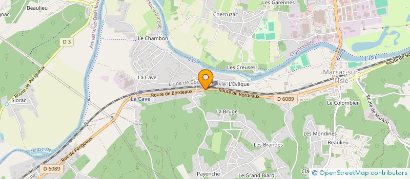 localisation de l'entreprise CEDJ IMMO  MARSAC-SUR-L'ISLE