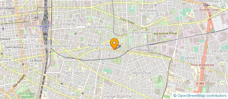 localisation de l'entreprise CEDJUL à VILLEURBANNE