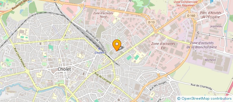 localisation de l'entreprise CEDMAT PRODUCTION à CHOLET