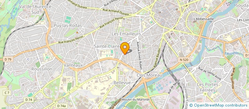 localisation de l'entreprise CEDO à LIMOGES