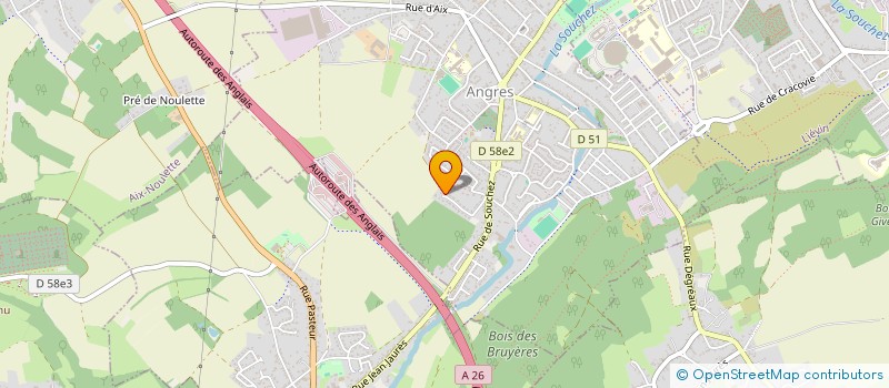 localisation de l'entreprise CEDO à ANGRES