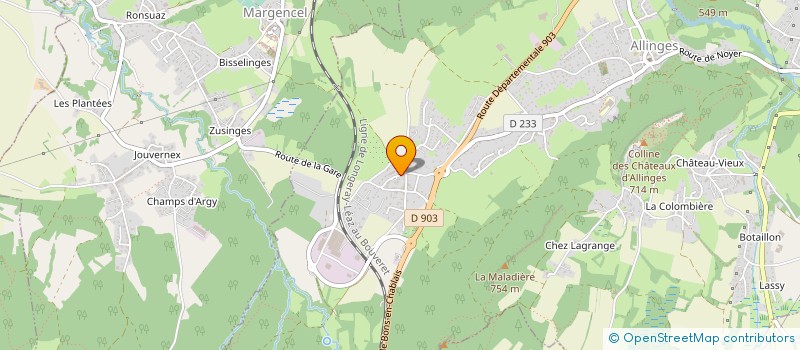 localisation de l'entreprise CEDOMLIGHT  ALLINGES