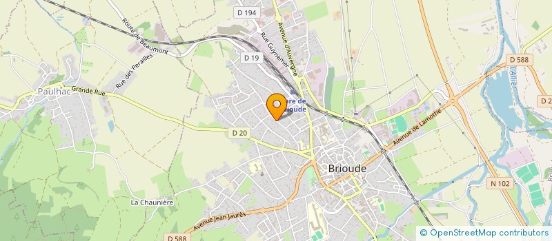 localisation de l'entreprise CEDONNA à BRIOUDE