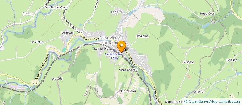 localisation de l'entreprise CEDOO COLLECTIVITES  SAINT-VICTOR-SUR-RHINS