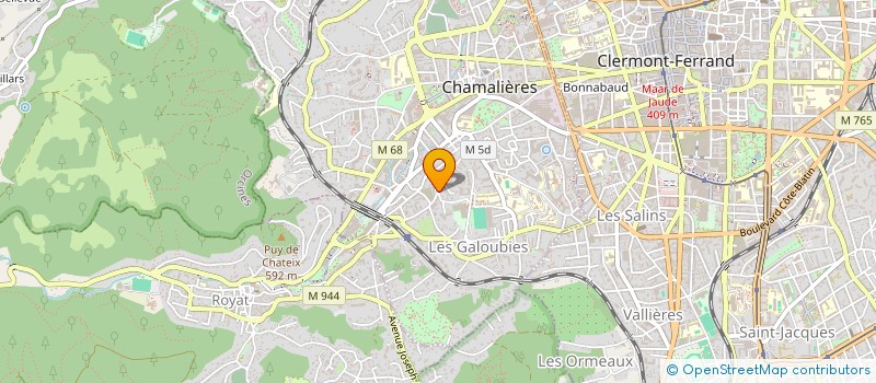 localisation de l'entreprise CEDR  CHAMALIERES