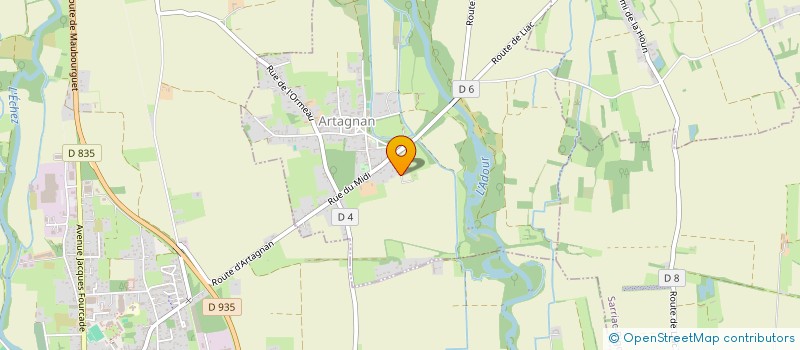 localisation de l'entreprise CEDRAL  ARTAGNAN