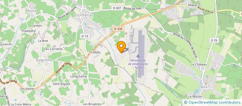 localisation de l'entreprise CEDRAT  TERNAND