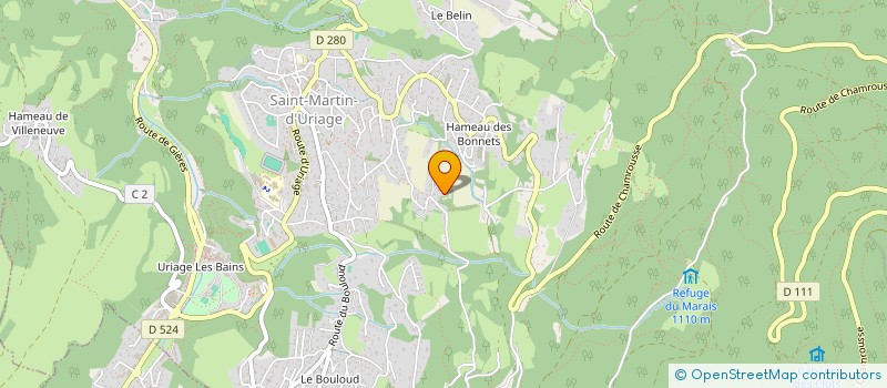 localisation de l'entreprise CEDRE à SAINT-MARTIN-D'URIAGE