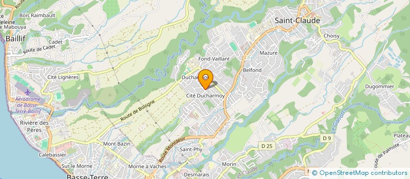localisation de l'entreprise CEDRE à SAINT-CLAUDE