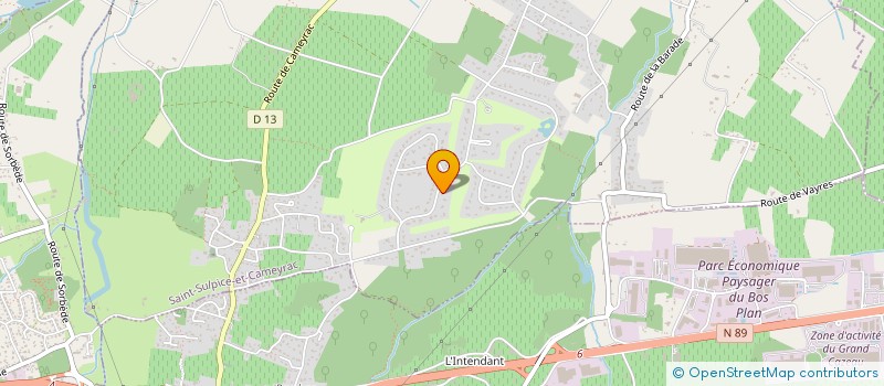 localisation de l'entreprise CEDRE BLANC  SAINT-SULPICE-ET-CAMEYRAC