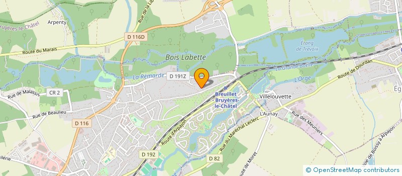 localisation de l'entreprise CEDRE D'OR à BREUILLET