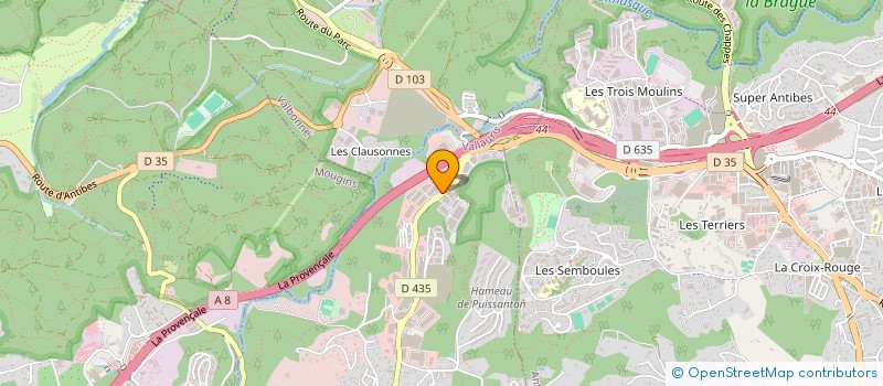 localisation de l'entreprise CEDRE PATRIMOINE  VALLAURIS