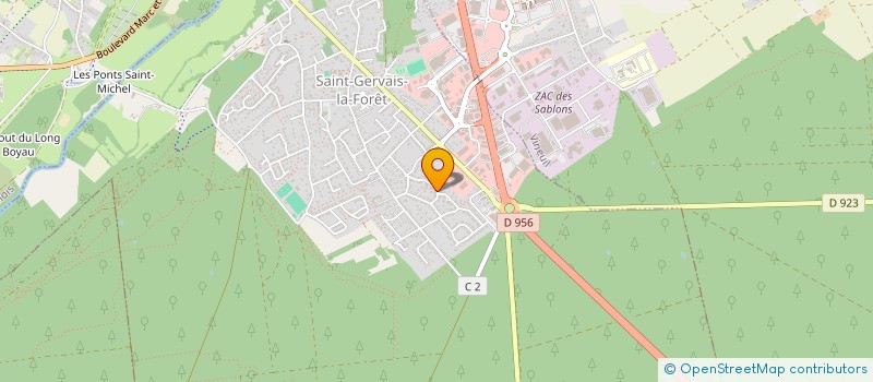 localisation de l'entreprise CEDRES BAULOIS  SAINT-GERVAIS-LA-FORET