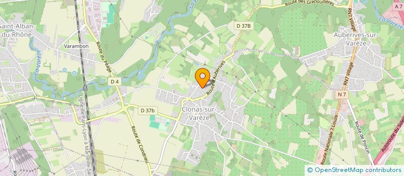 localisation de l'entreprise CEDRES IMMO  CLONAS-SUR-VAREZE