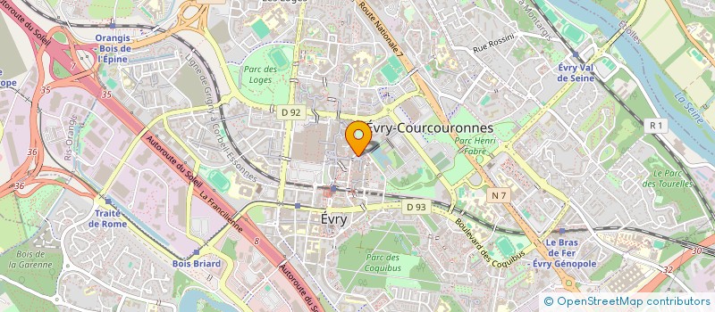 localisation de l'entreprise CEDRIC - AUTO ECOLE - à EVRY-COURCOURONNES