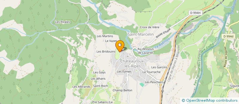 localisation de l'entreprise CEDRIC BERNARD  CHATEAUROUX-LES-ALPES