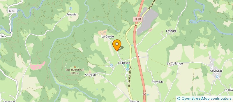 localisation de l'entreprise CEDRIC BERTHOUD TRANSPORTS  YSSINGEAUX