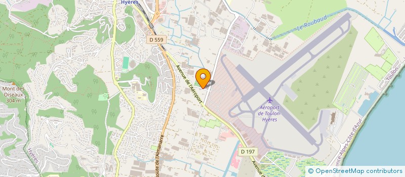 localisation de l'entreprise CEDRIC BIRUKOFF TRAVAUX MARITIMES ET PORTUAIRES à HYERES