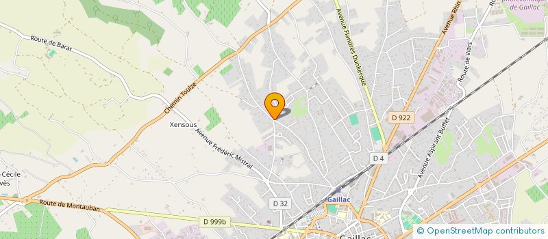 localisation de l'entreprise CEDRIC CASSE  GAILLAC