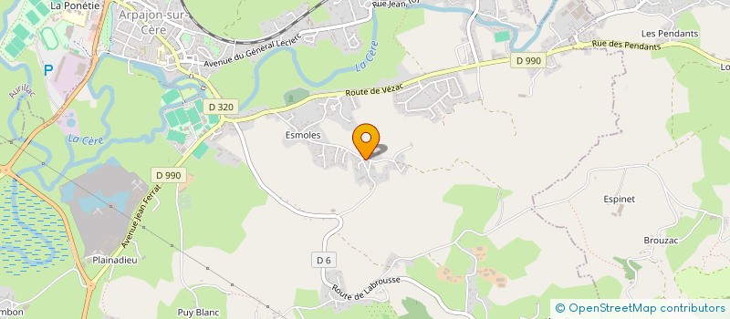 localisation de l'entreprise CEDRIC CLEMENT à ARPAJON-SUR-CERE