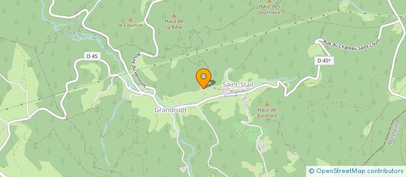 localisation de l'entreprise CEDRIC CLEMENT PAYSAGE  GRANDRUPT