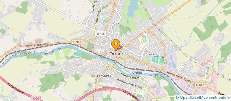 localisation de l'entreprise CEDRIC COIF ORTHEZ  ORTHEZ