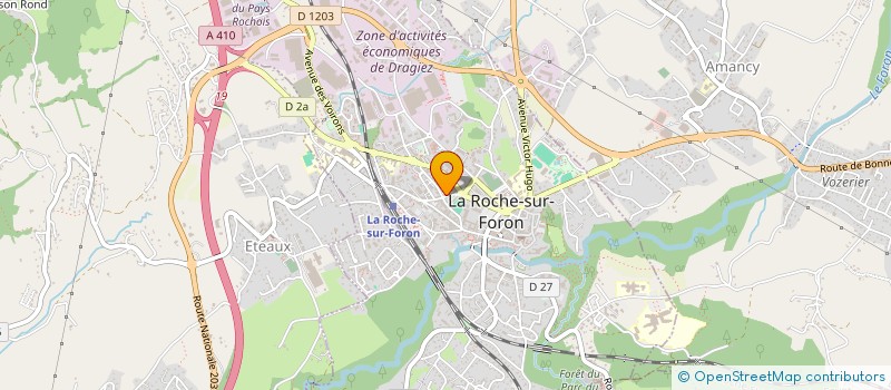 localisation de l'entreprise CEDRIC COLLOMB CHARPENTE à LA ROCHE-SUR-FORON