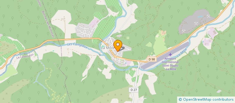 localisation de l'entreprise CEDRIC DELHEMME ANIMATION C.D.A.  LA MOLE