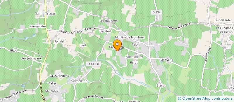 localisation de l'entreprise CEDRIC LAPAILLERIE PEINTURE  MOMBRIER