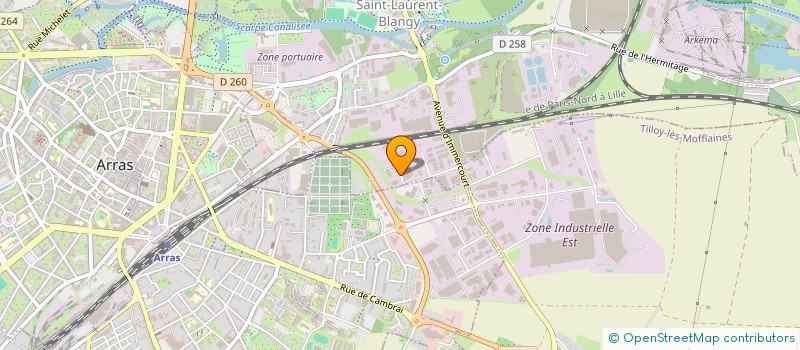 localisation de l'entreprise CEDRIC LAVARDE INVEST  SAINT-LAURENT-BLANGY