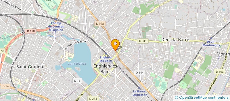 localisation de l'entreprise CEDRIC LAVEDRINE EURL  ENGHIEN-LES-BAINS