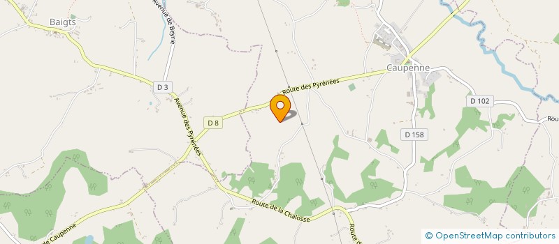 localisation de l'entreprise CEDRIC&LUCYLLE  CAUPENNE