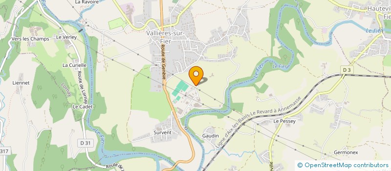 localisation de l'entreprise CEDRIC PACHE IMMO  VALLIERES-SUR-FIER