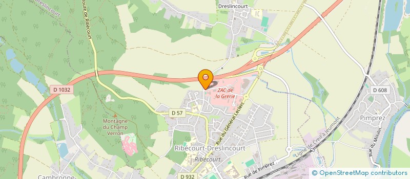 localisation de l'entreprise CEDRIC PAYSAGE  RIBECOURT-DRESLINCOURT