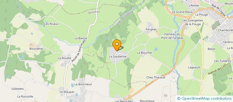 localisation de l'entreprise CEDRIC RAYNAUD'VATION à AIXE-SUR-VIENNE