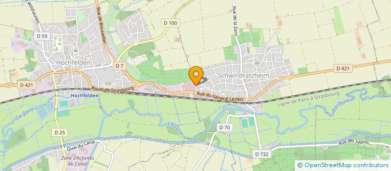 localisation de l'entreprise CEDRIC SCHEYDER  SCHWINDRATZHEIM