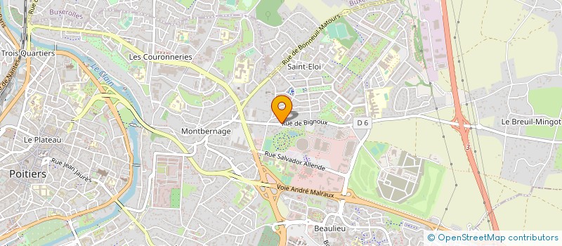 localisation de l'entreprise CEDRIC TAXI  POITIERS