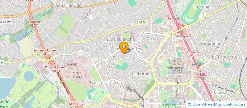 localisation de l'entreprise CEDRINA à TOULOUSE