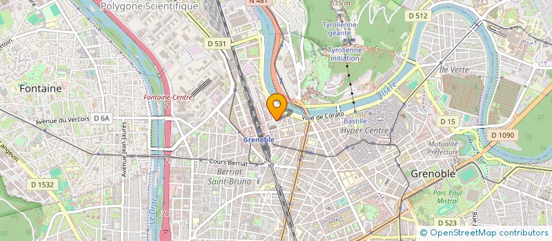 localisation de l'entreprise CEDRINE  GRENOBLE