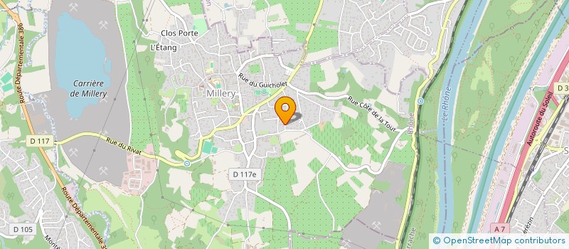 localisation de l'entreprise CEDRINIE  MILLERY