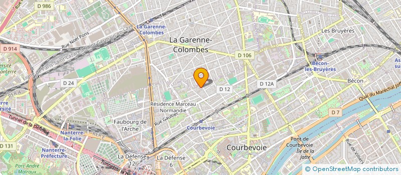 localisation de l'entreprise CEDRO GENERAL SERVICES à COURBEVOIE