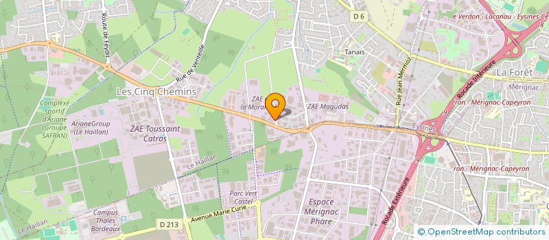 localisation de l'entreprise CEDRUS  LE HAILLAN