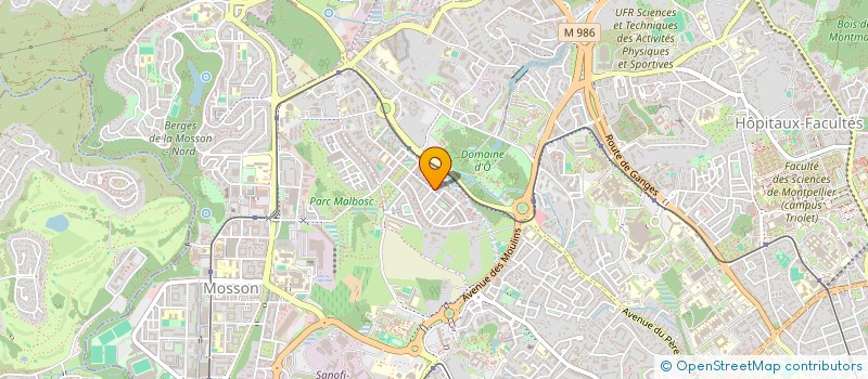 localisation de l'entreprise CEDRUS à MONTPELLIER