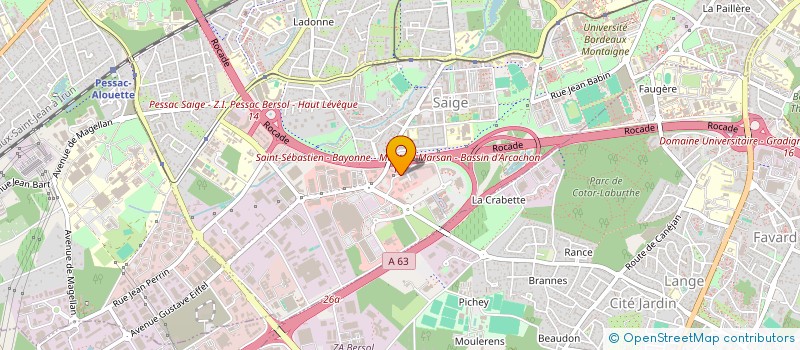 localisation de l'entreprise CEDUN à PESSAC
