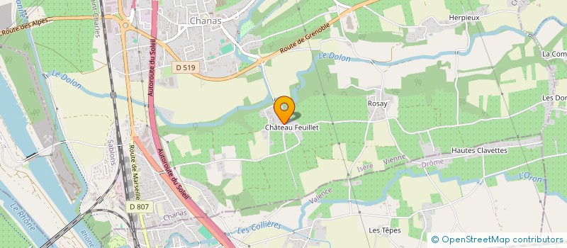 localisation de l'entreprise CEDVAL  CHANAS